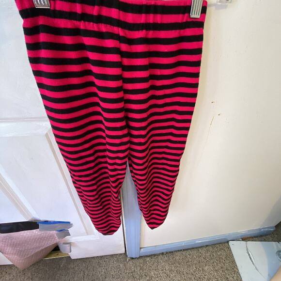 Vintage Bull Frog USA Made Girl Outfit Set Sweater & Pants Sz 6 Black Pink Strip - Picture 6 of 7